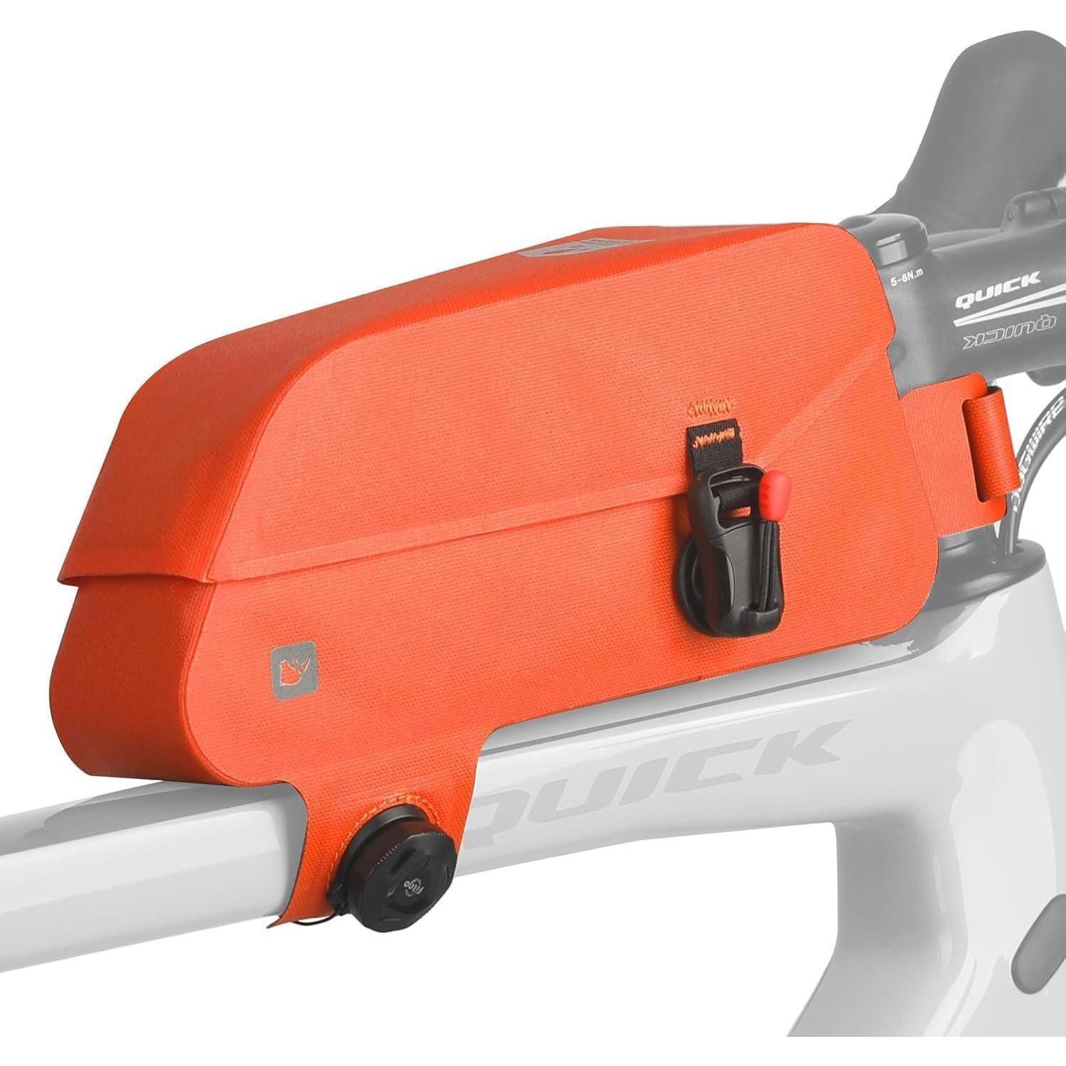 LuxusKollektion Rahmentasche Fahrradtasche Magnetverschluss Wasserdicht Oberrohrtasche Orange
