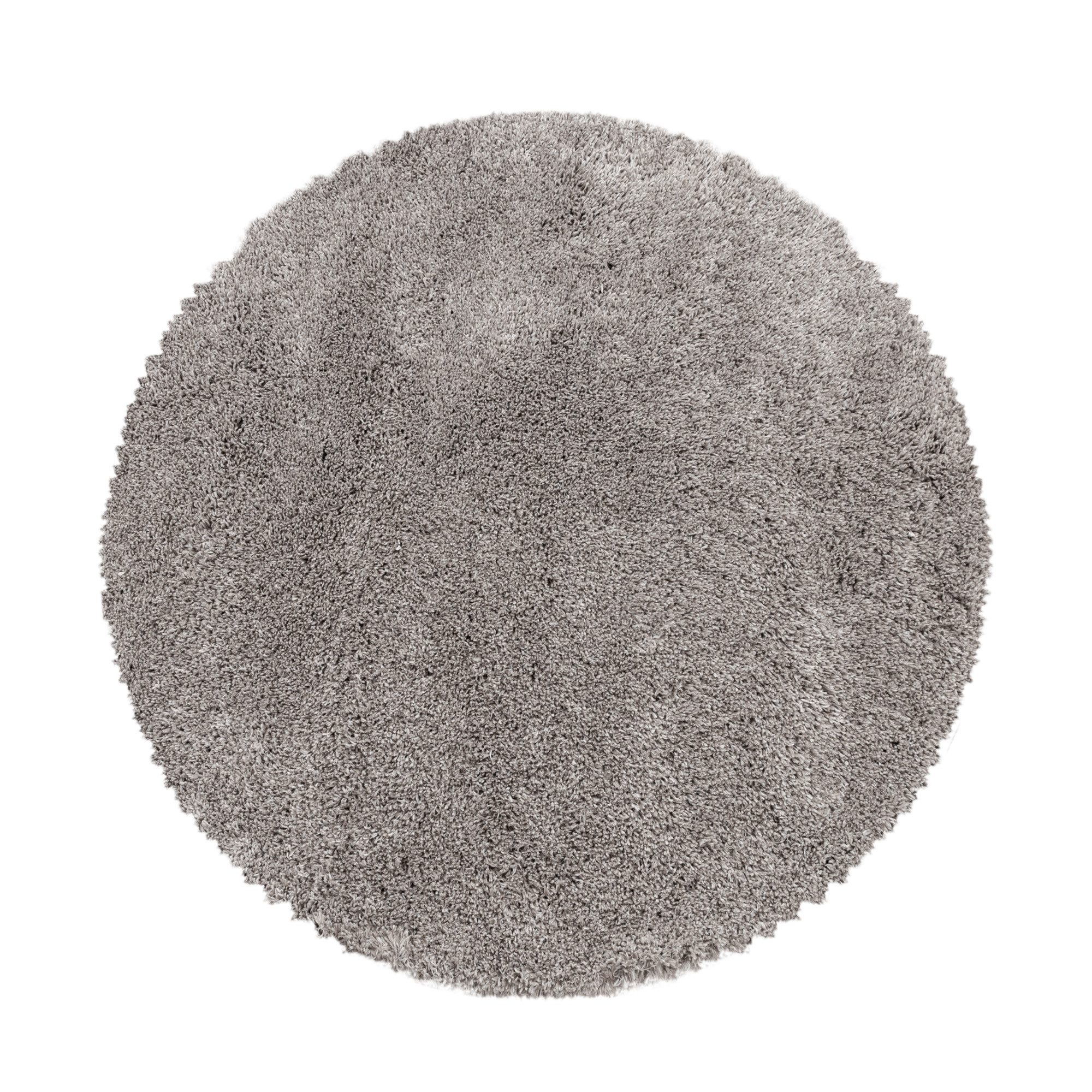 Carpettex Hochflor-Teppich Unicolor - Einfarbig, Rund, günstig online kaufen