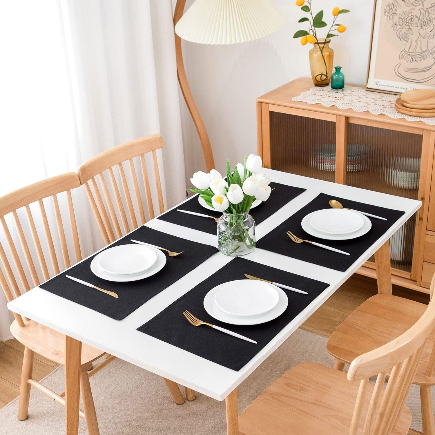 MODFU Platzset 6er Tischset Platz-Matten Platzdeckchen günstig online kaufen
