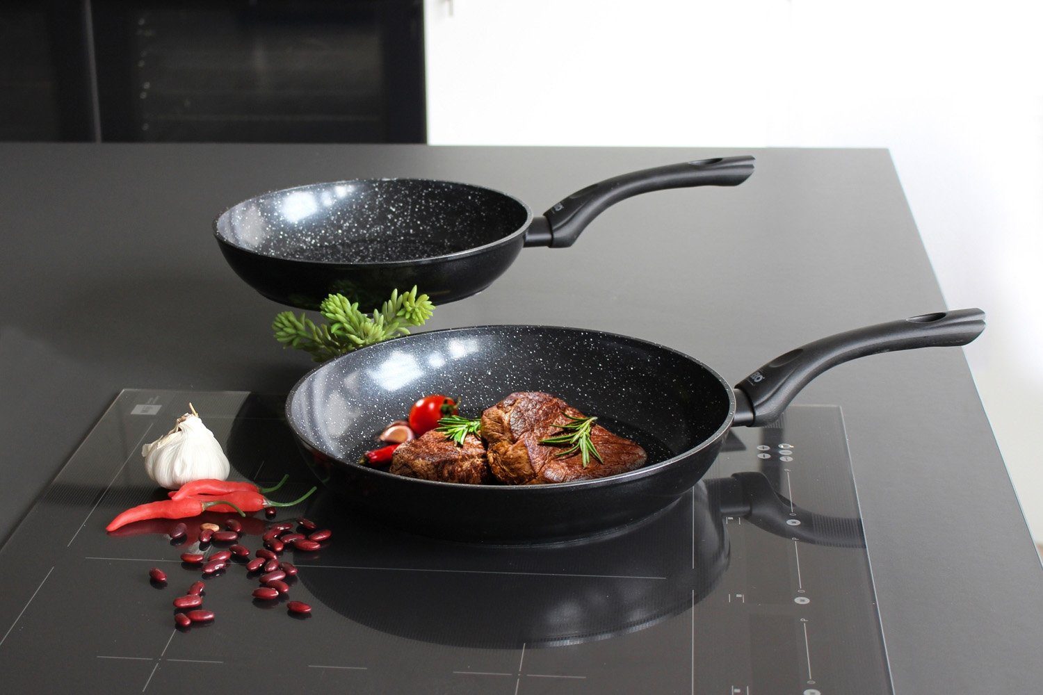 Elo Bratpfanne PURE BELUGO, Ø 20 cm, Elektro, Gas, Induktion, Aluminium