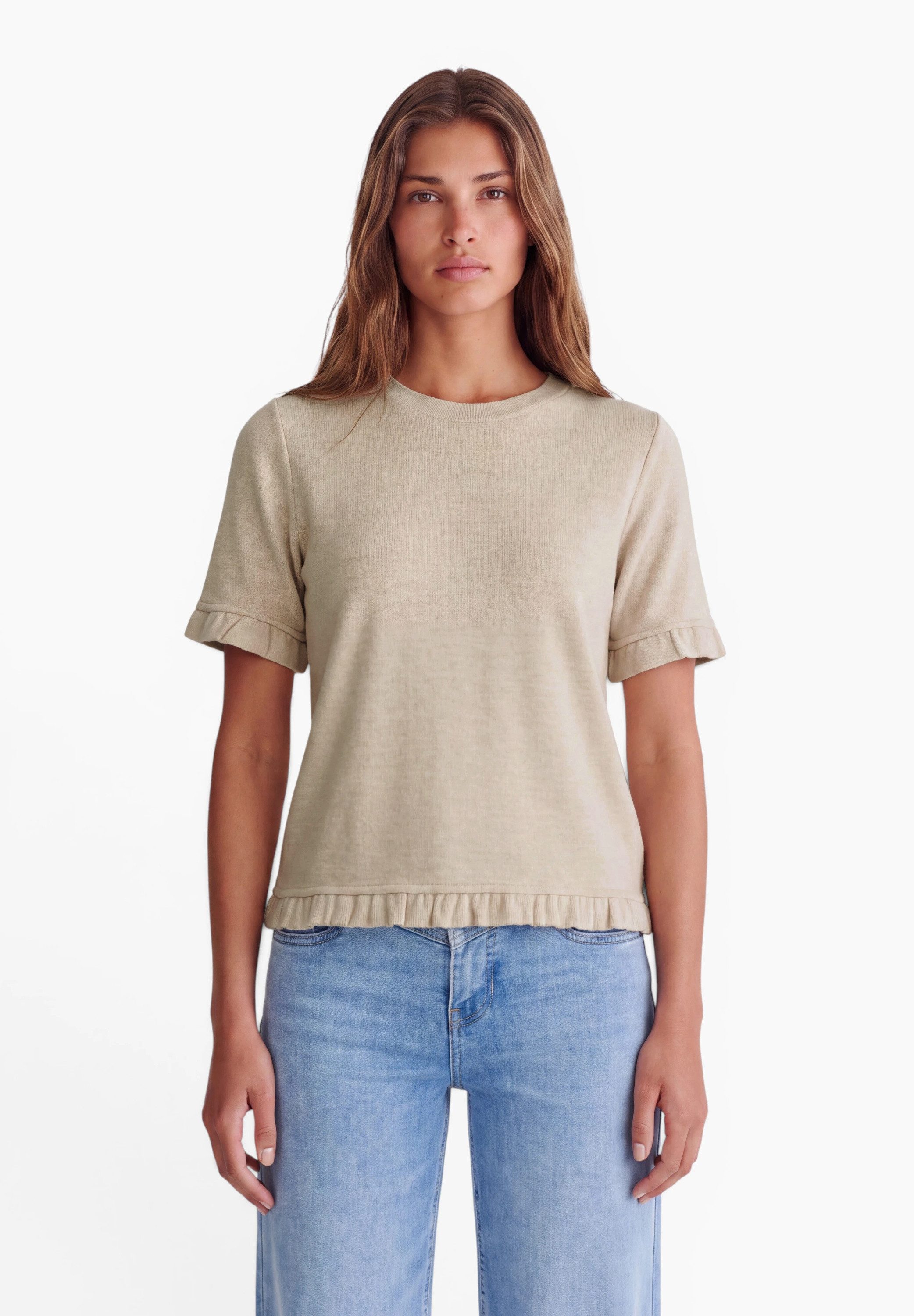 STREET ONE STUDIO T-Shirt mit Rüschendetails
