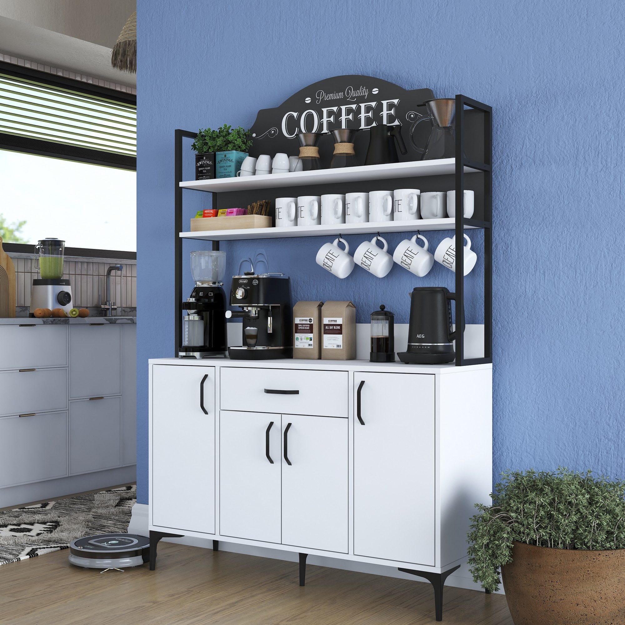 Skye Decor Hochschrank 100% MELAMINE COATED günstig online kaufen