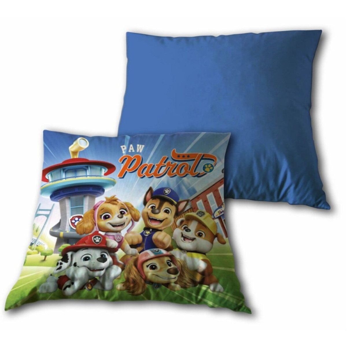 PAW PATROL Dekokissen Kissen 35 × 35 cm Kinder für Kinderzimmer Sofa Bett und Dekoration