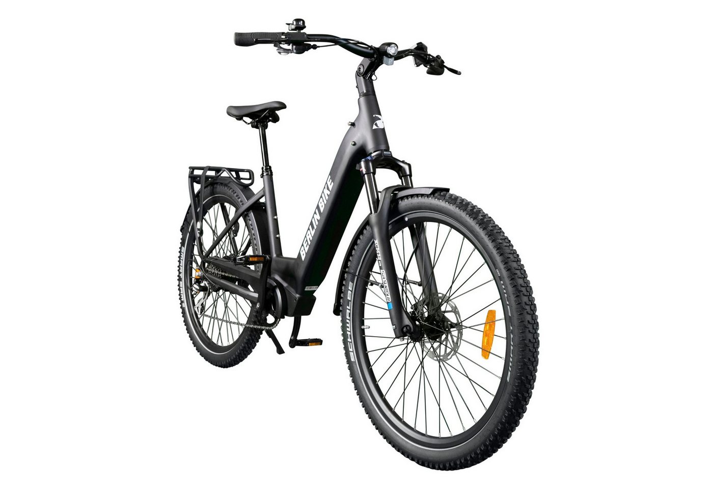 Thumbnail - BERLIN BIKE E-Bike Trekkingrad SUV - Gelände, 27.5"x2.35" Reifen, Vollfederung, Reichweite ca.100 km, 8 Gang Shimano, Hi...