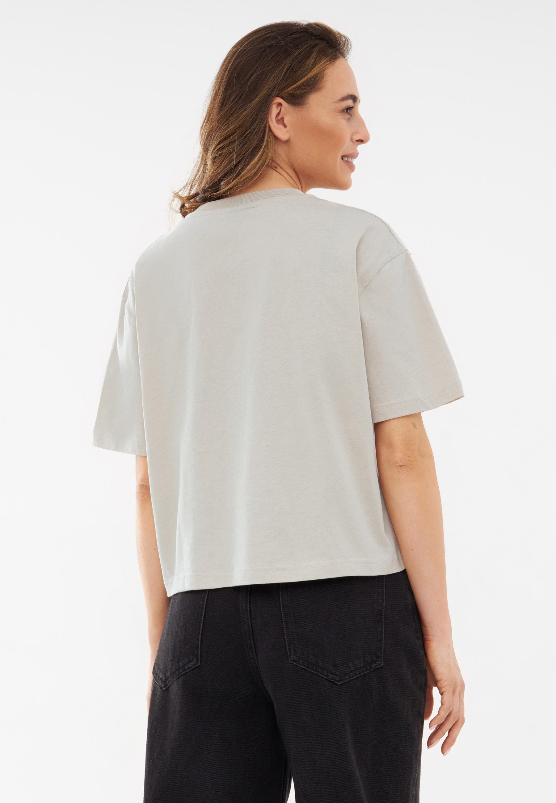 Johnny Urban T-Shirt Zoey Oversize Cropped T-Shirt Kurzes Tshirt mit Rundhalsausschnitt