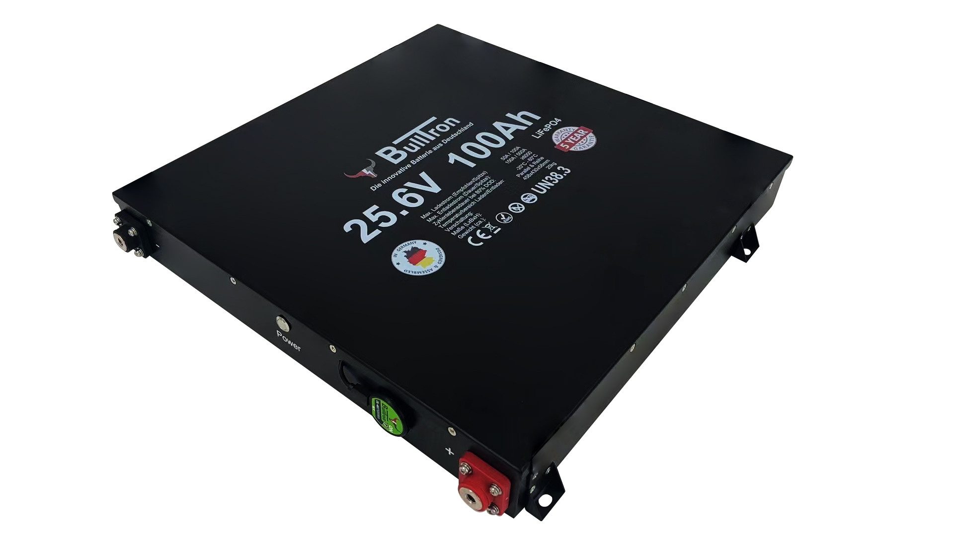 BullTron BullTron Polar 100Ah 25.6V Slim Smart BMS150A Dauerstrom Bluetooth App Batterie