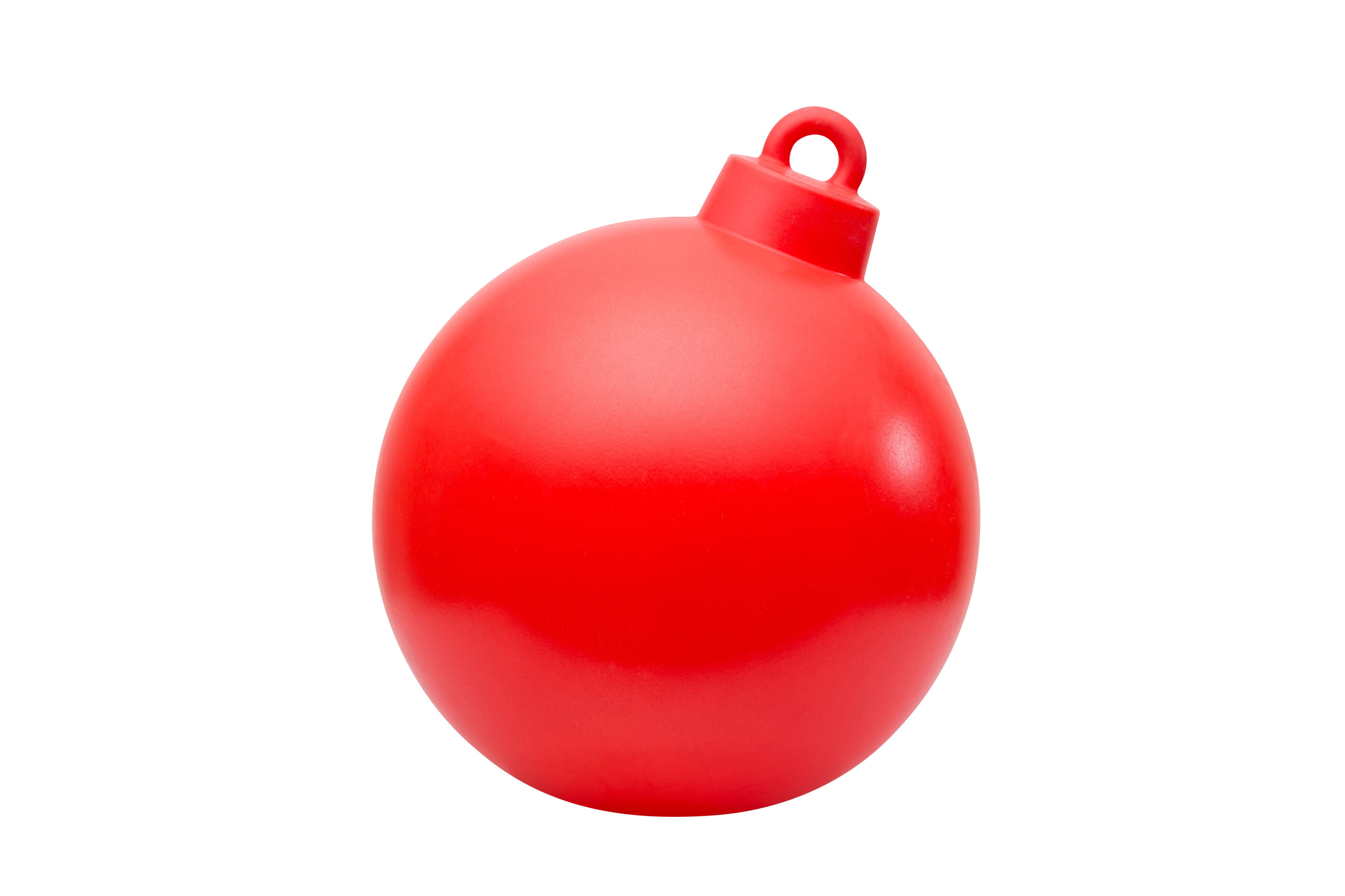 8 seasons design Gartenleuchte Shining Christmas Ball, LED WW, LED wechselbar, Warmweiß, Ø 33 cm rot für In- und Outdoor Red