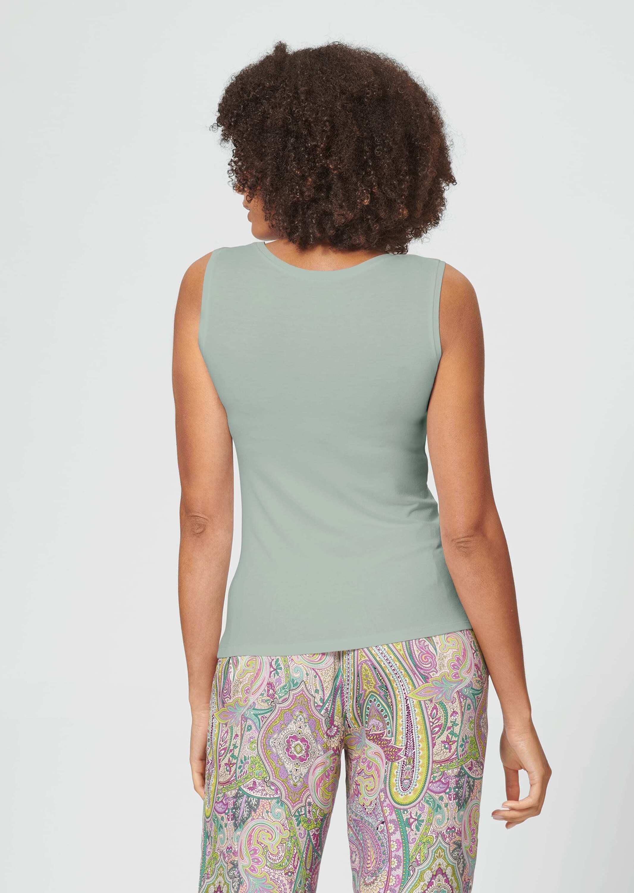 MADELEINE Shirttop Tanktop mit breiten Trägern Tanktop ohne Ärmel und mit breiten Trägern