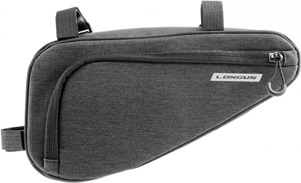 LONGUS Fahrradtasche Longus Rahmentasche Granit 1,0 l Größe l - schlanke Rahmentasche mit s