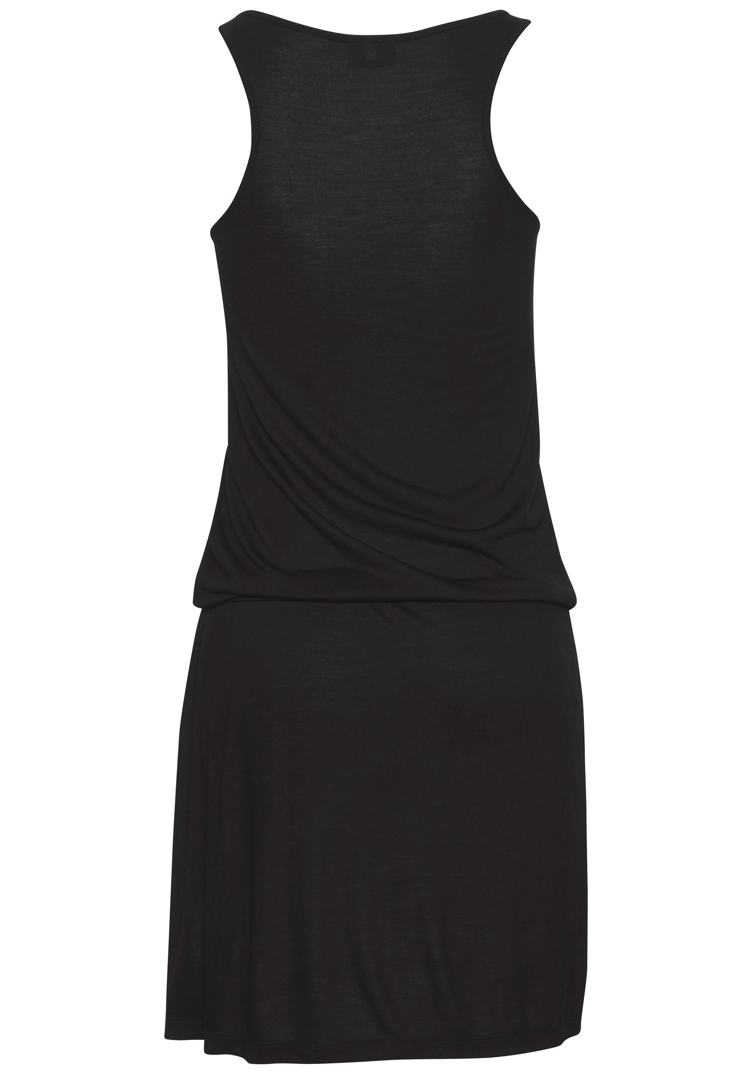 Venice Beach Strandkleid mit Frontprint, lockeres Longshirt aus Jersey, Sommerkleid
