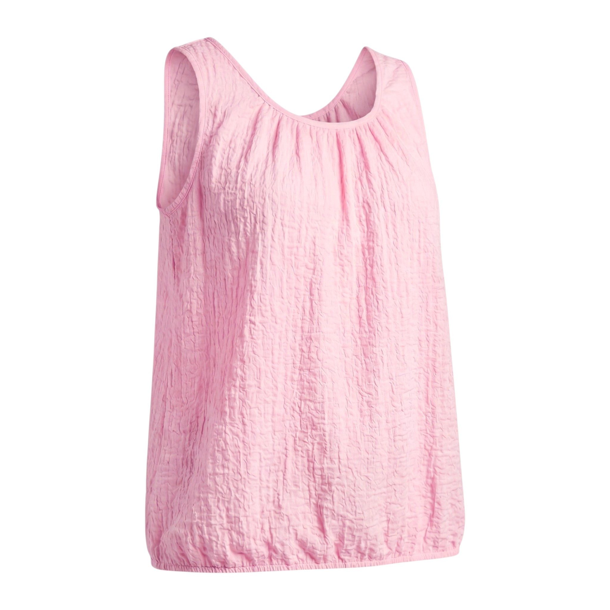 OriginalYou Trägertop Sommertop Damen Stretch Top Freizeit Oberteil Crinkle Look in Unifarben, Crinkle Look, One Size 38-42 – Bild 2 von 3