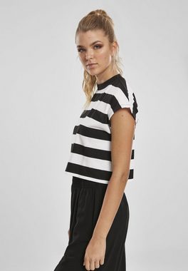 URBAN CLASSICS T-Shirt Damen Ladies Stripe Short Tee (1-tlg)