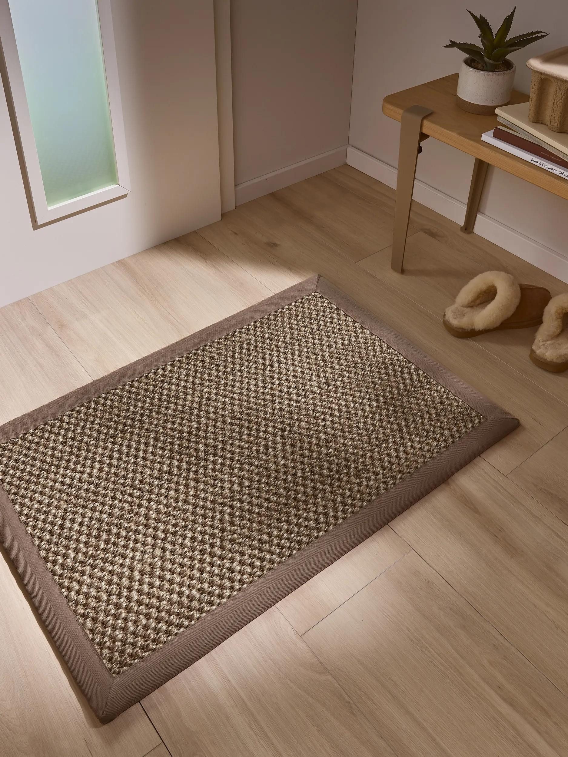 benuta Fußmatte Greta, rechteckig, Höhe: 5 mm, 100% Sisal Naturfaser, Teppich Wohnzimmer, Esszimmer, Schlafzimmer