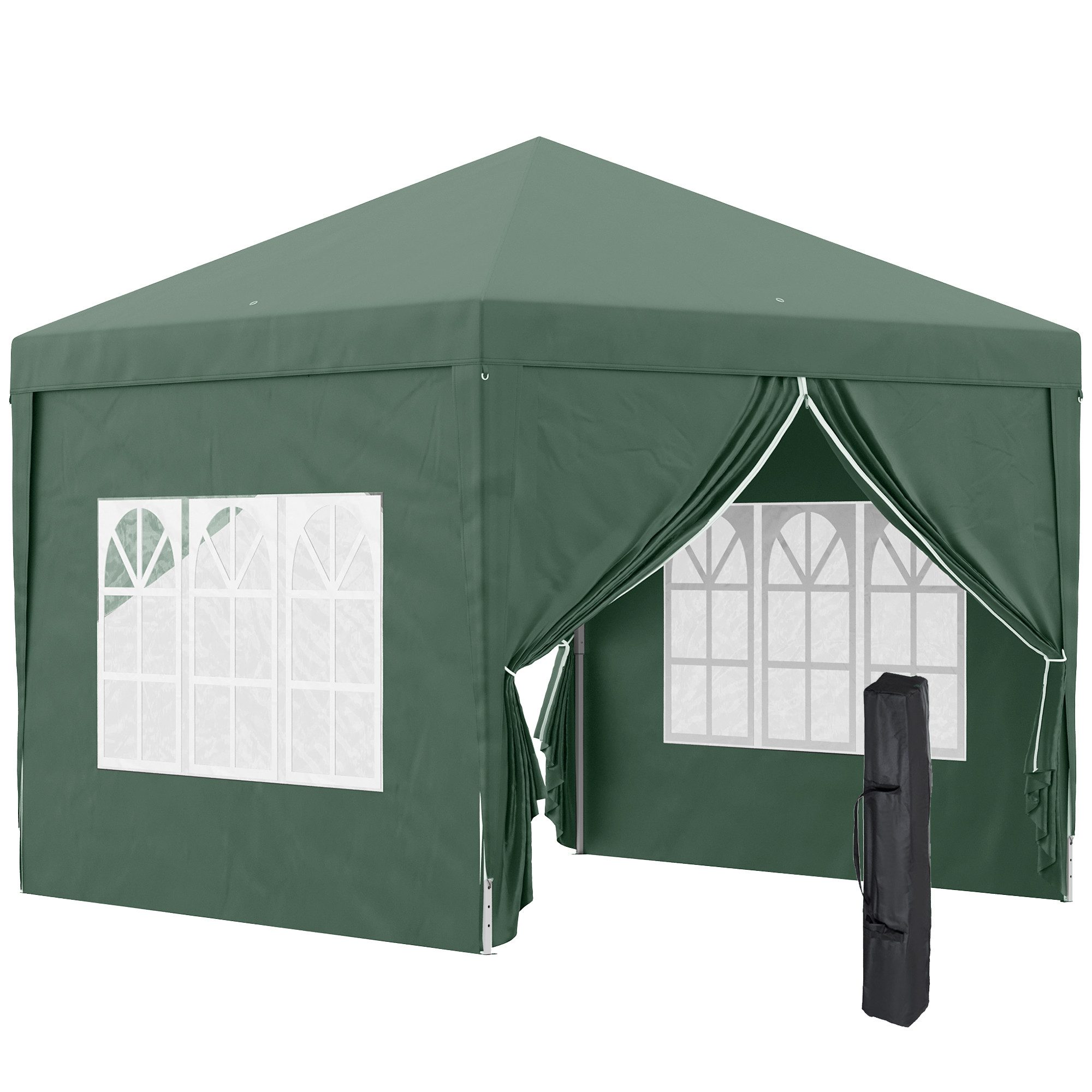 Outsunny Faltpavillon, mit 4 Seitenteilen, (Gartenzelt, günstig online kaufen