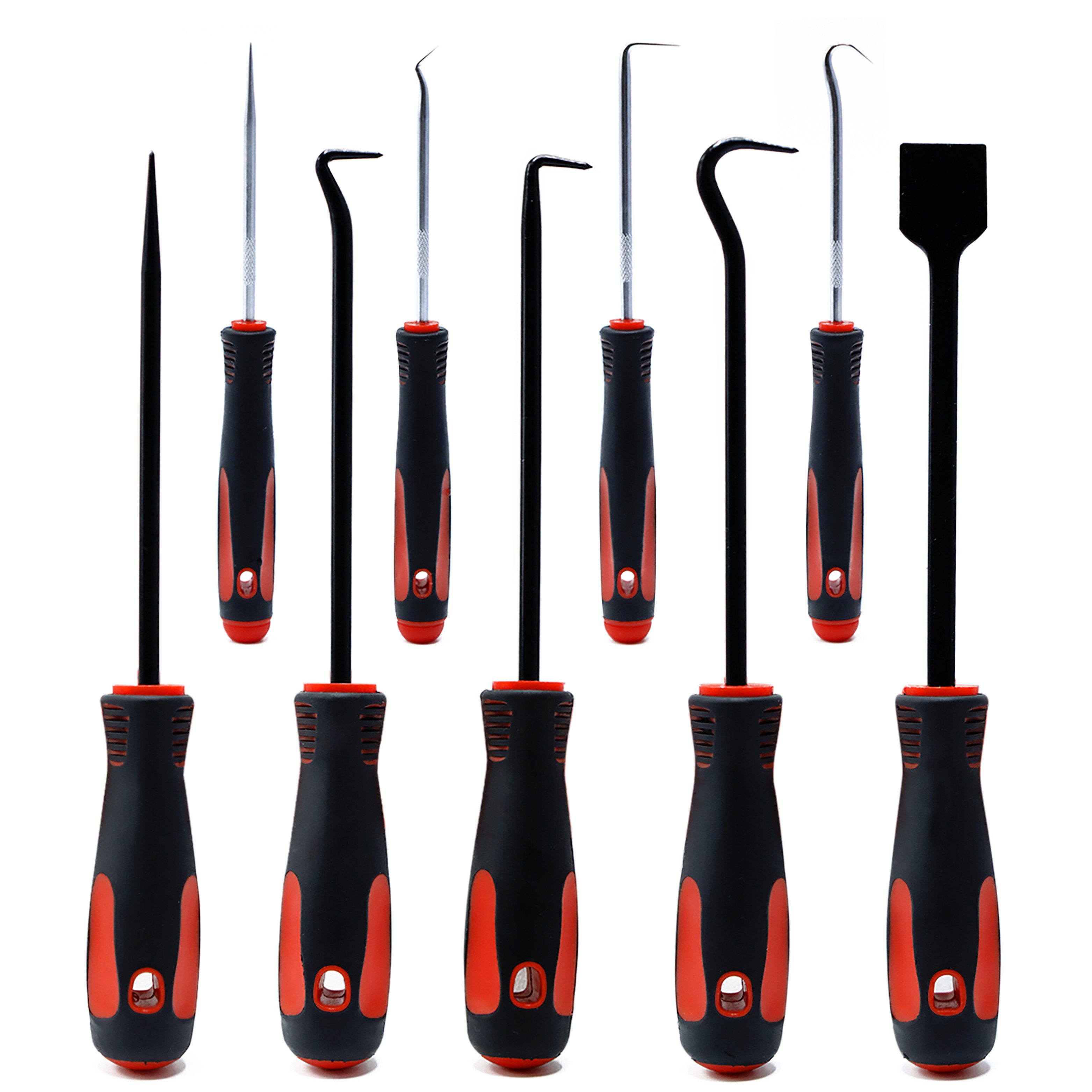 CCLIFE Demontagewerkzeug 9 tlg Nadel & Haken Schaber Montagehaken Dichtung Demontage Werkzeug , B: 26 cm, L: 32 cm