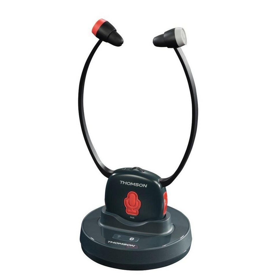 Thomson TV Bluetooth Kinnbügel Kopfhörer, Senior 4in1, In Ear Bluetooth- Kopfhörer (Für Fernseher/HiFi/Smartphone)