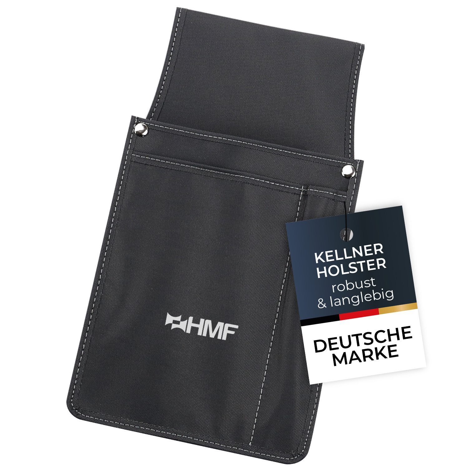 HMF Kellnerbörse Kellnertaschen Halfter, Holster für Kellnerbörsen, 14 x 26 x 5,5 cm, Schwarz
