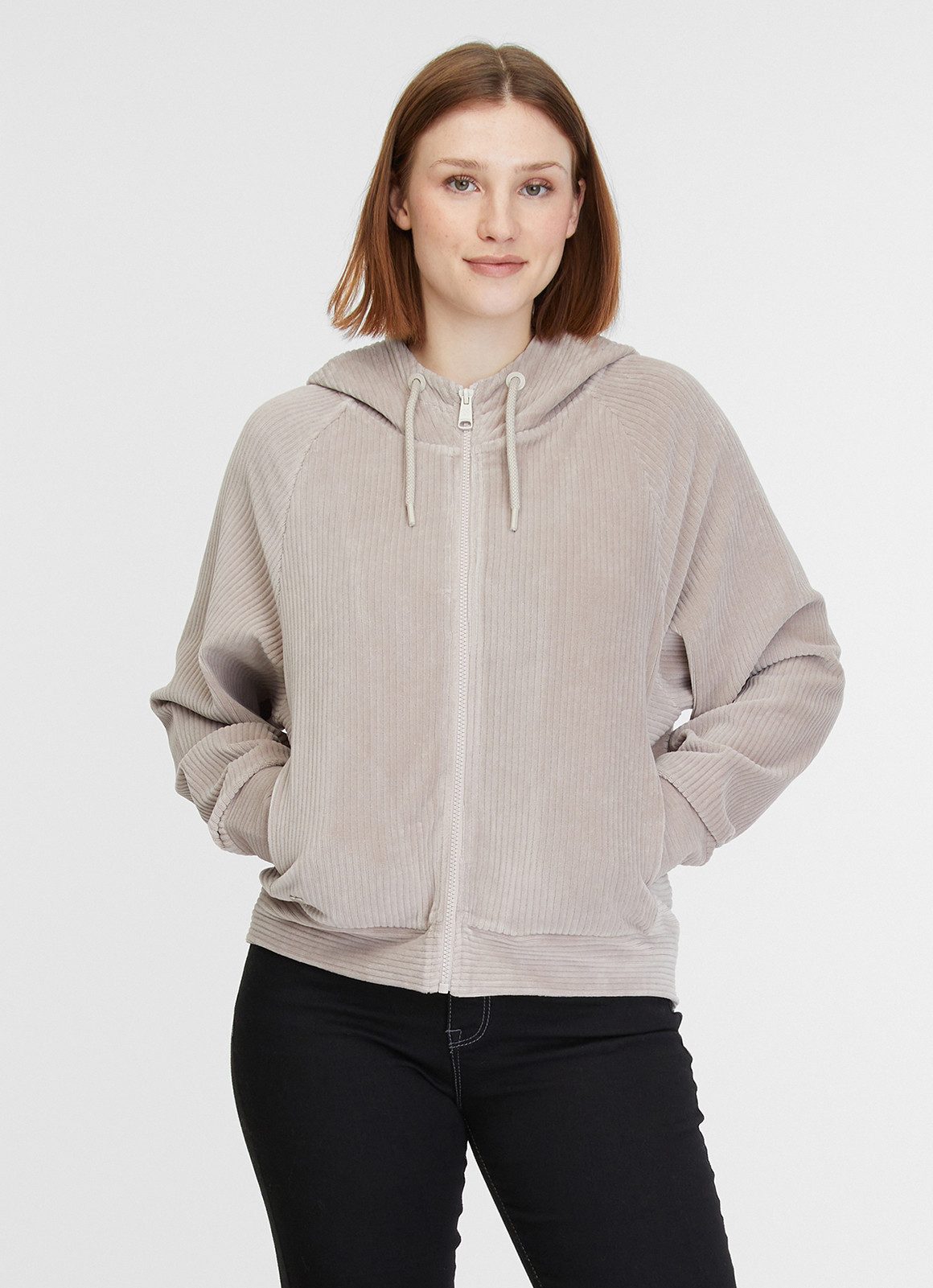 Ragwear Kapuzensweatjacke CORDULY in Cord Optik günstig online kaufen