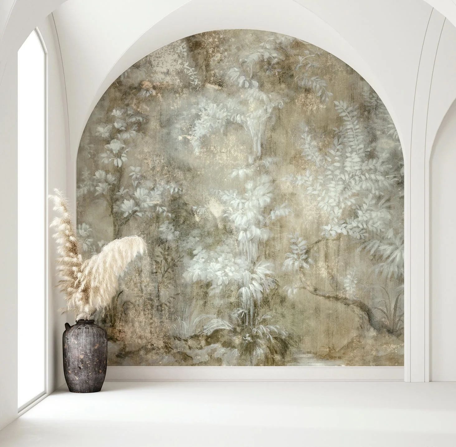 Marburg Fototapete Tapete Malerischer Dschungel, geprägt, tropisch, moderne Vliestapete für Wohnzimmer Schlafzimmer Küche