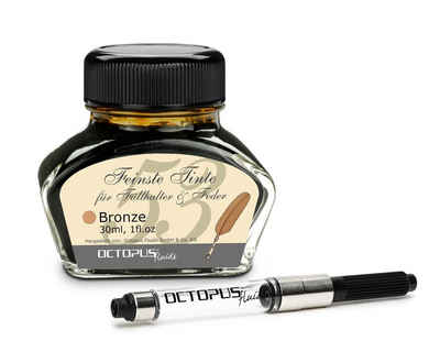 OCTOPUS Fluids »Schreibtinte Bronze 30 ml mit Konverter« Tintenglas