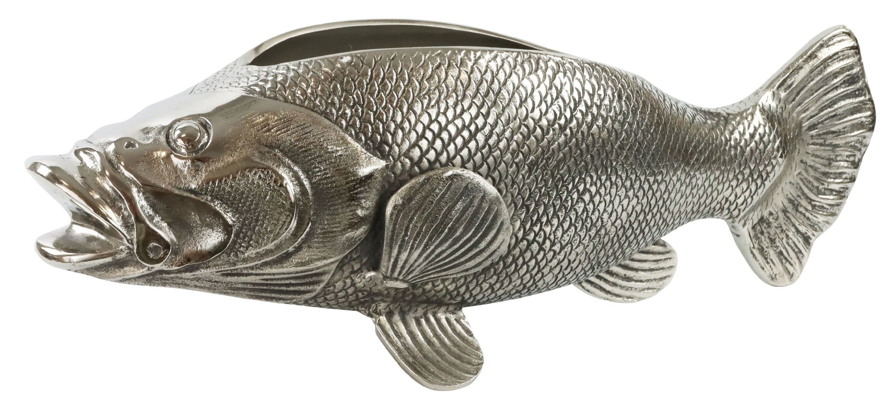 FURNARO Dekoschale, detailliertes Fischdesign, schwere Qualität, auffällige Optik