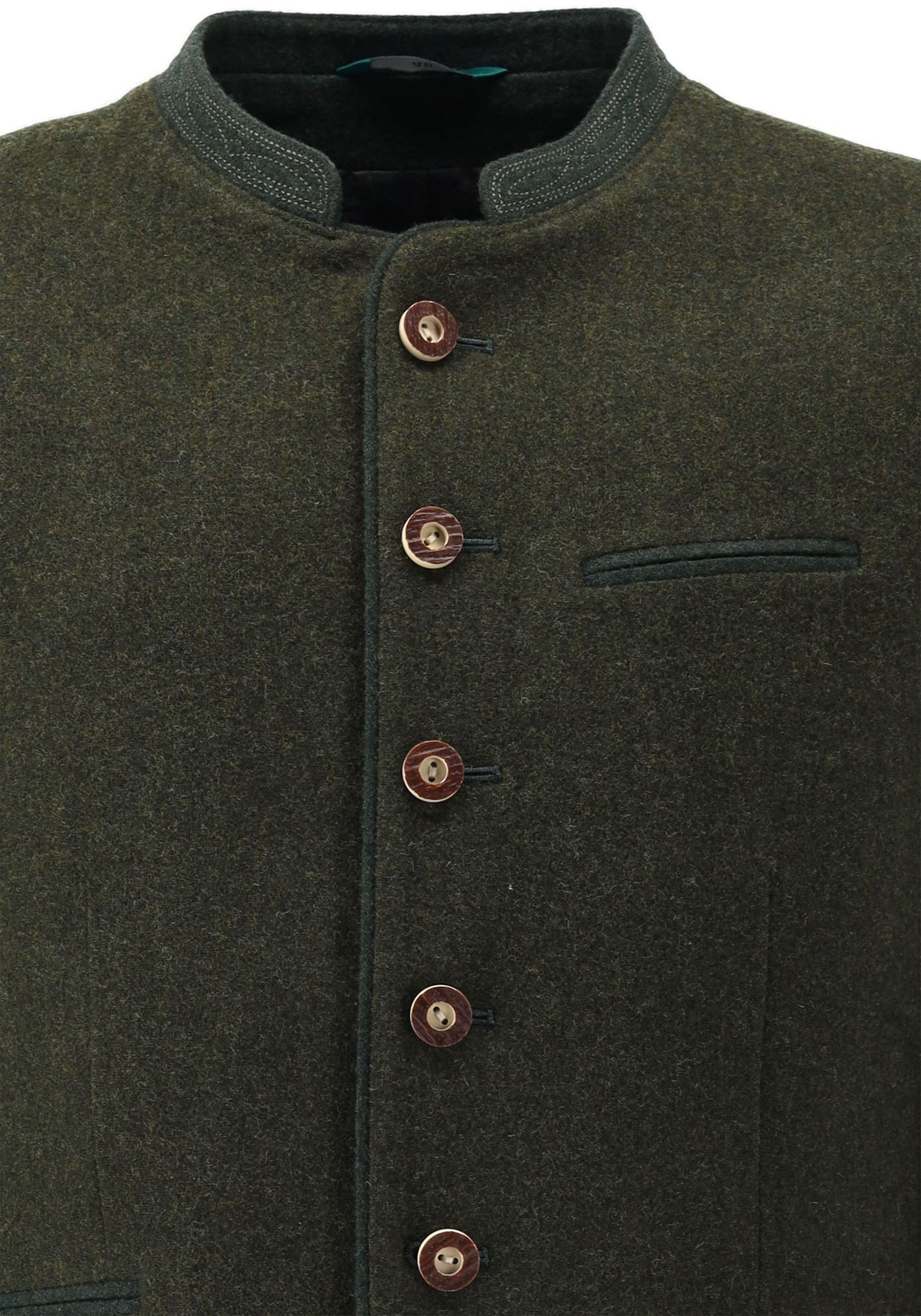 OS Trachten Trachtenjanker Enage Slim Fit, Stehkragen, Wolle