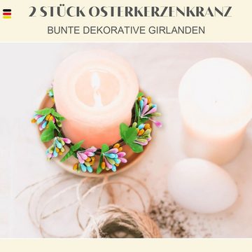 MAGICSHE Dekokranz Kunstkranz Exquisite-kranz Mit Beeren, Osterkerzenkranz