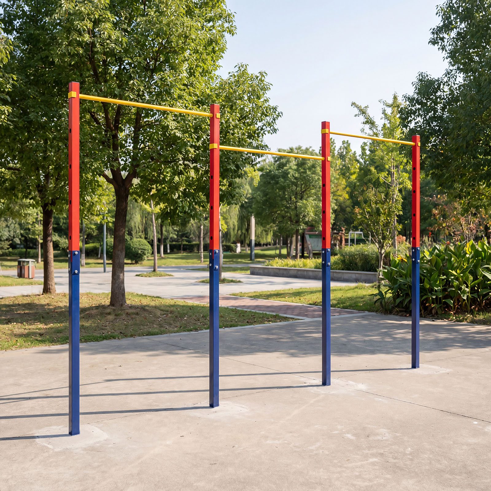 COSTWAY Turnreck, Klimmzugstange, Reckstange höhenverstellbar 80-172 cm