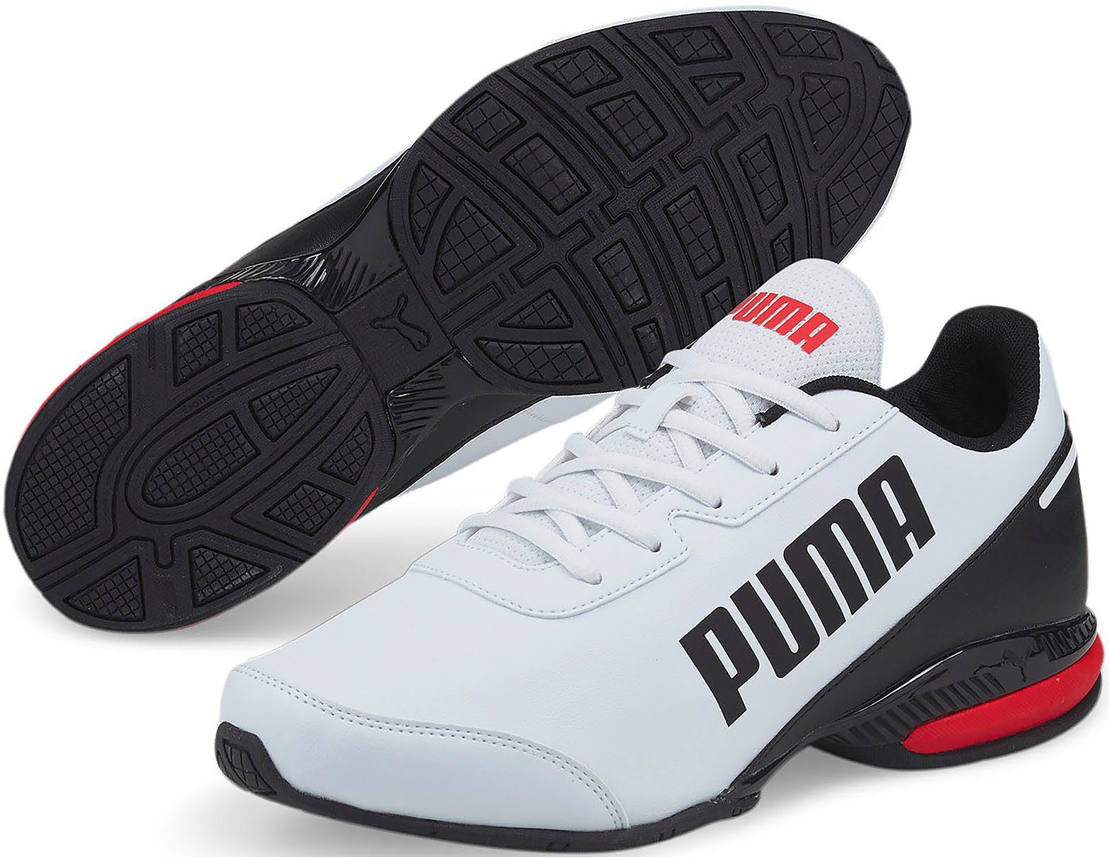 Black-High White-Puma Puma PUMA SL Risk EQUATE Sneaker Red