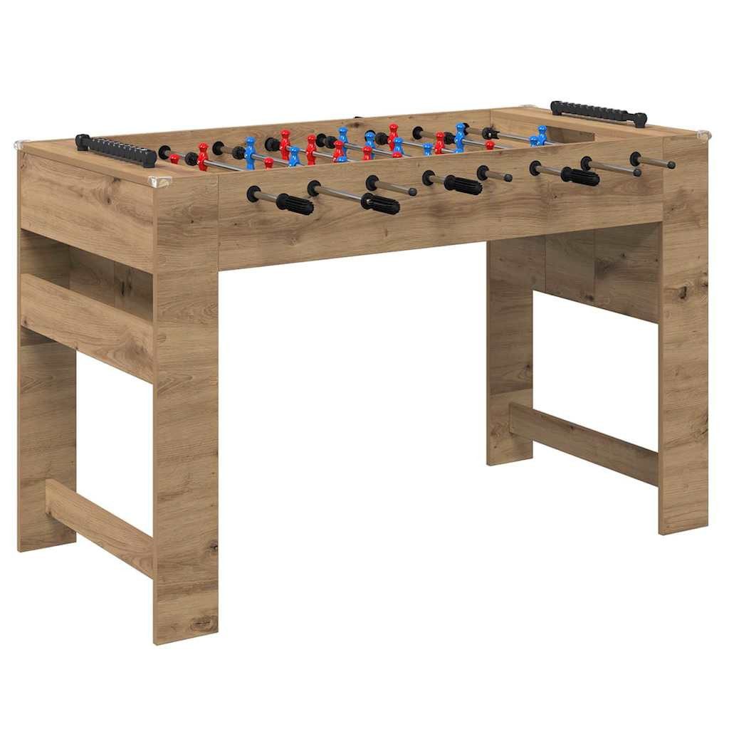 Kickertisch Tischfußballtisch Artisan-Eiche 125 x 60,5 x 80 cm