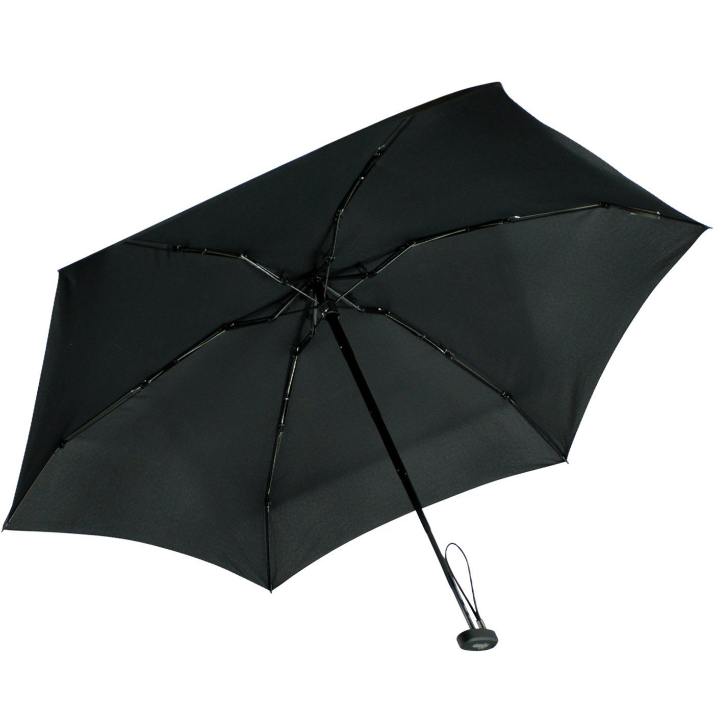 schwarz 15 Format, iX-brella ultra-klein Ultra cm Taschenregenschirm Handy Schirm winziger im Mini