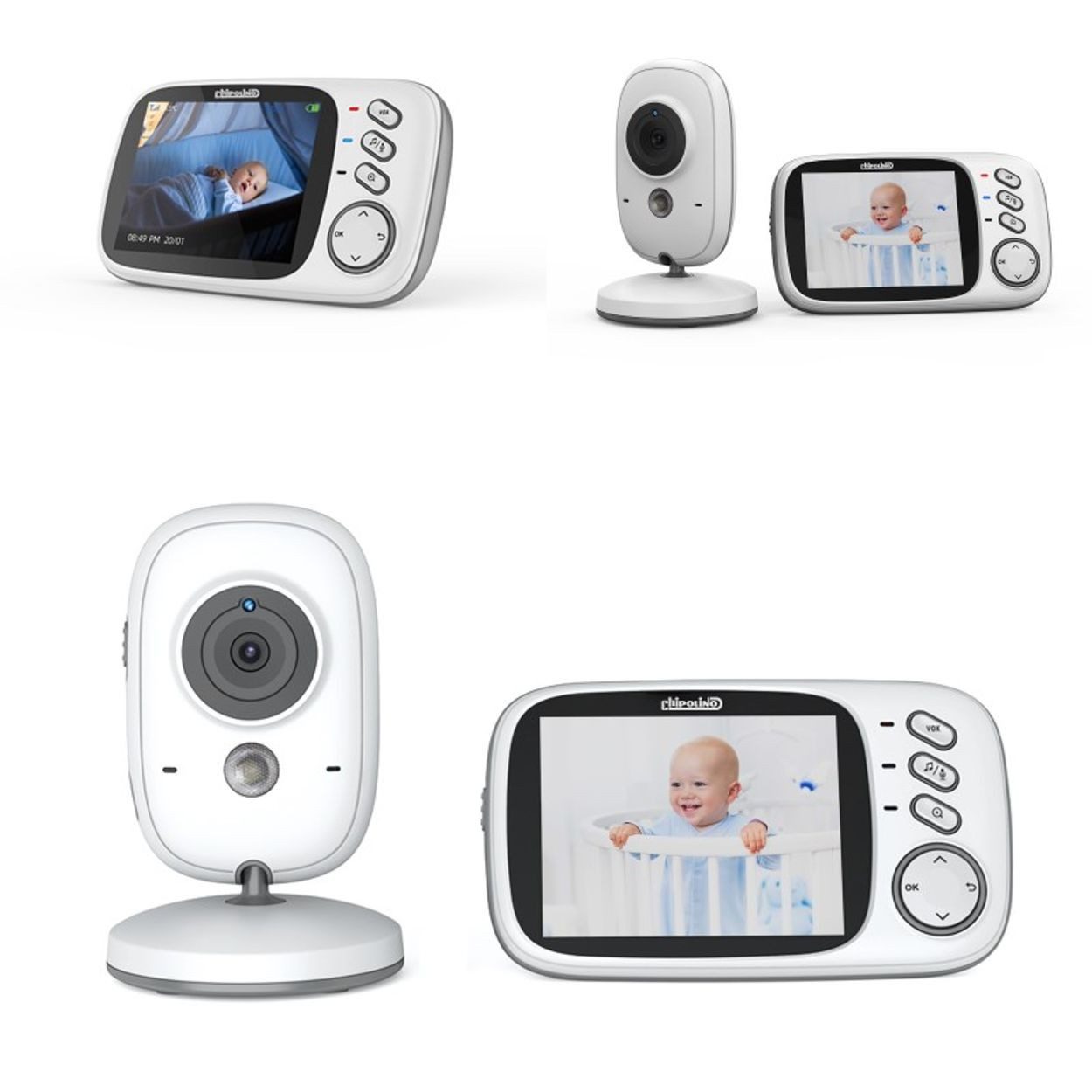Video-Babyphone Babyphone Polaris+ Kamera 3,2"