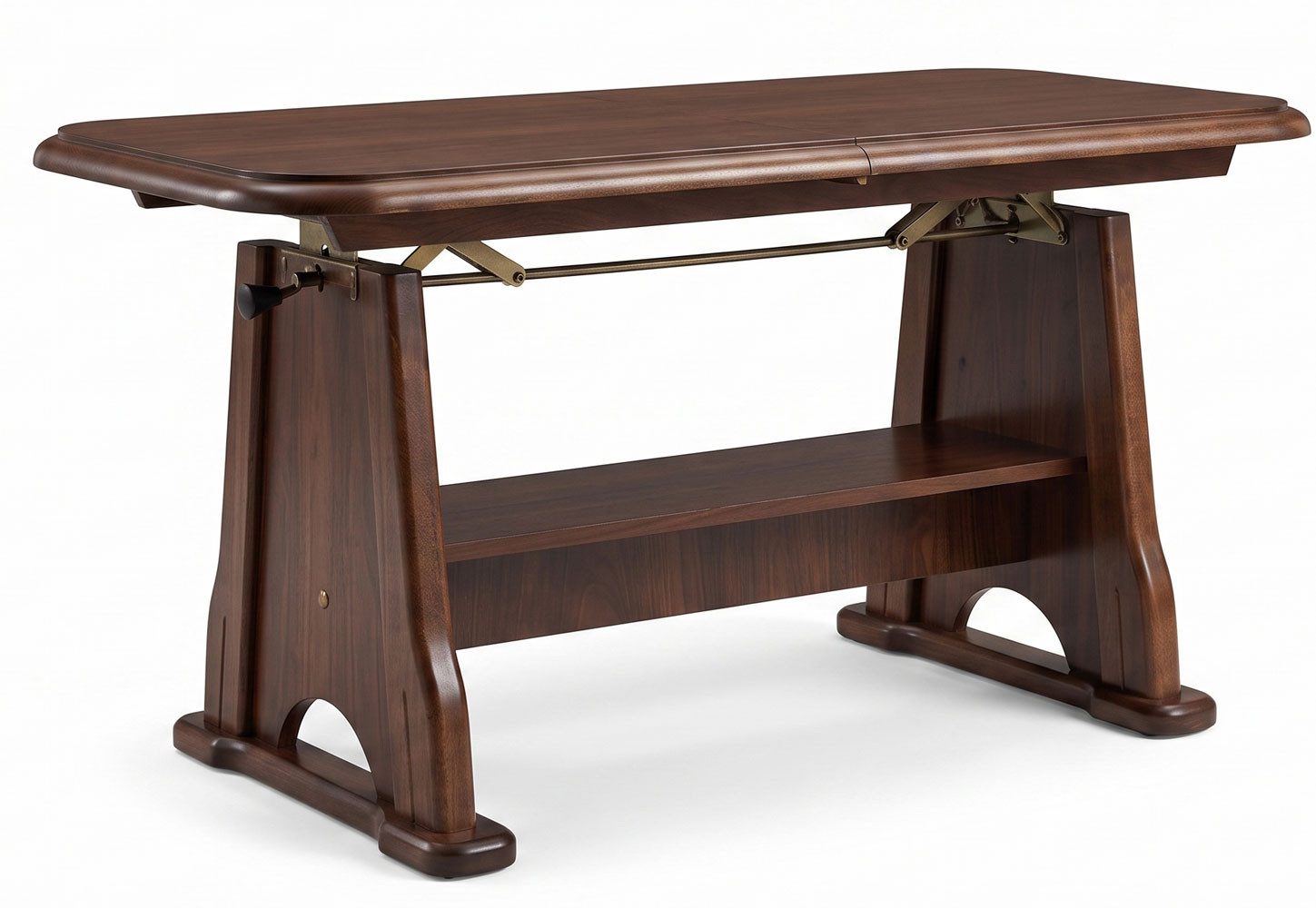 Feldmann-Wohnen Couchtisch Beata, 130x67x60cm Nussbaum