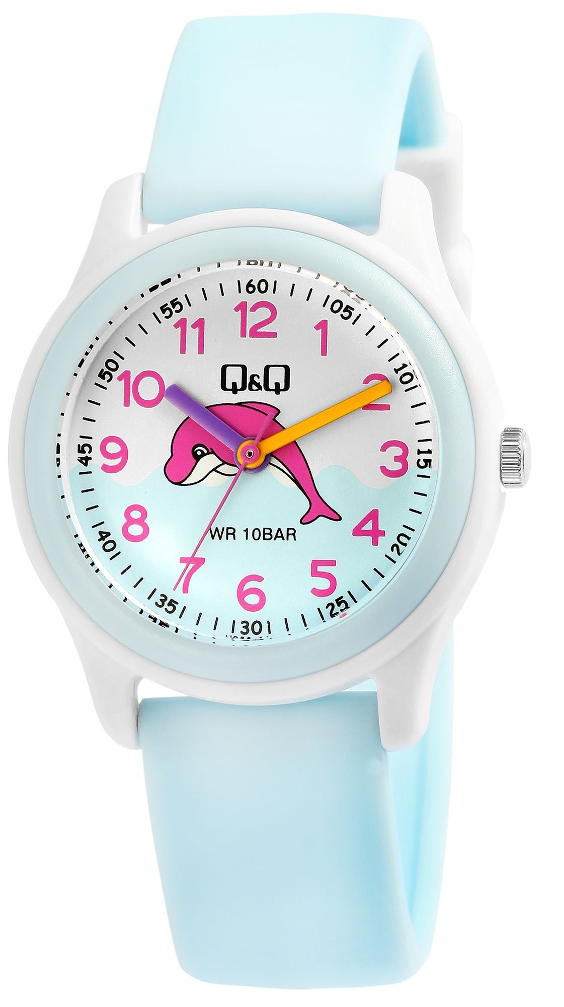 Quarzuhr VS59J005Y Kinderuhr, Silikonarmband, 10 Bar, Defin, maritim