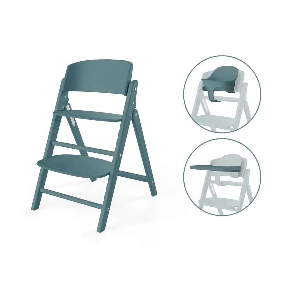 Columbus Hochstuhl Hochstuhl CLICK&FOLD 3in1 Stone Blue, mid blue
