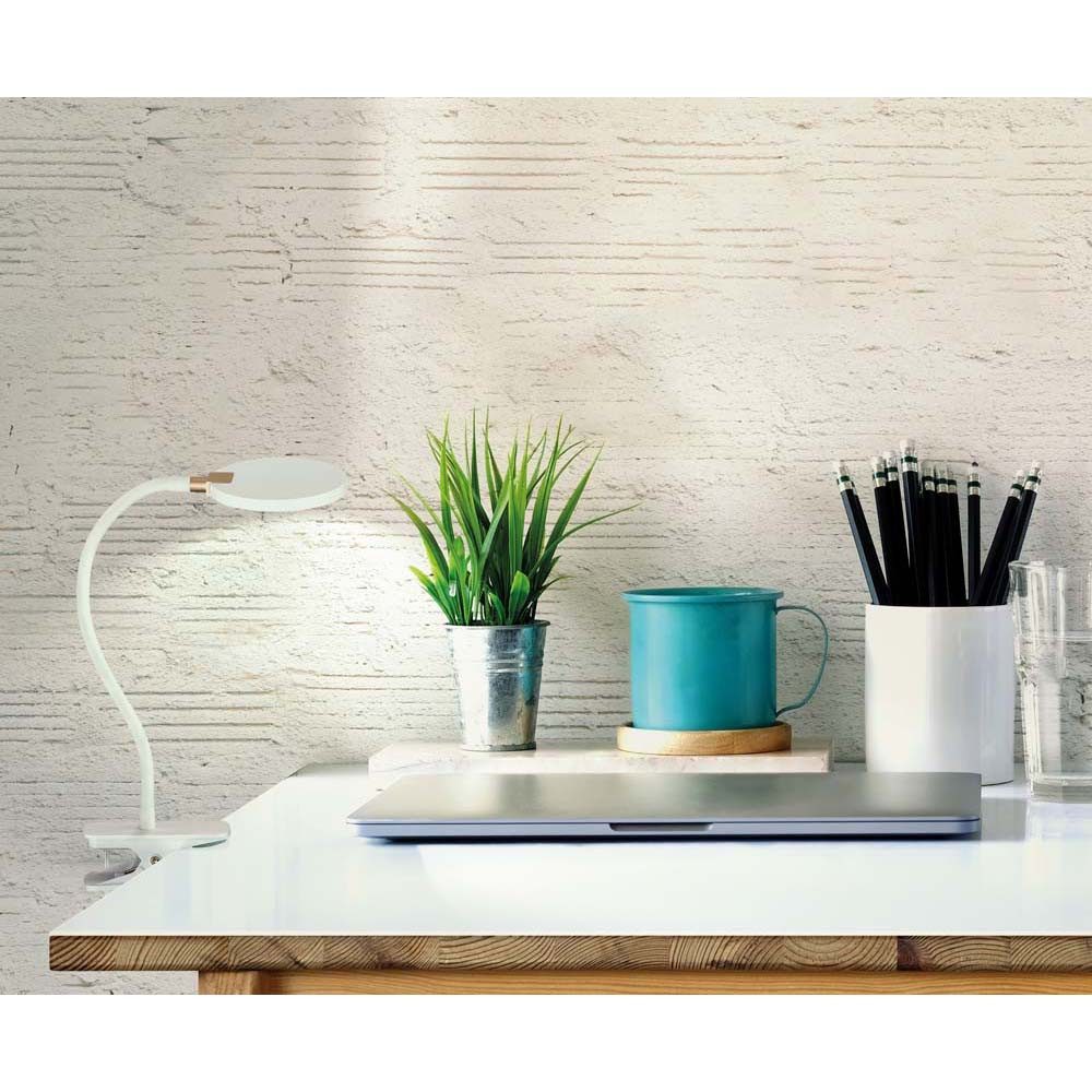 FISCHER & HONSEL LED Tischleuchte, LED-Leuchtmittel fest verbaut, Warmweiß, Klemmstrahler Tischleuchte dimmbar 3 Stufen LED Touch