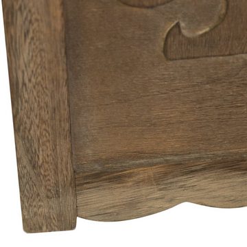 Homestyle4u Paravent 4 fach Raumteiler Holz Trennwand Braun, 4-teilig