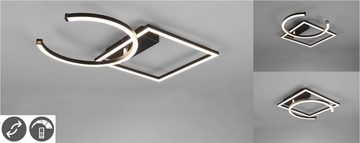 TRIO Leuchten LED Deckenleuchte PIVOT, mehrere Helligkeitsstufen, LED fest integriert, Warmweiß, über Wandschalter dimmbar, zur Wand-und Deckenmontage geeignet