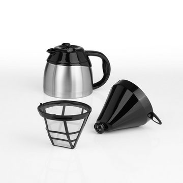 BEEM Filterkaffeemaschine FRESH-AROMA-PURE Thermo 2021 8 Tasssen, 1l Kaffeekanne, Permanentfilter, 8 Tasssen, Isolierkanne 1L Tropfstopp-Funktion, Thermokanne