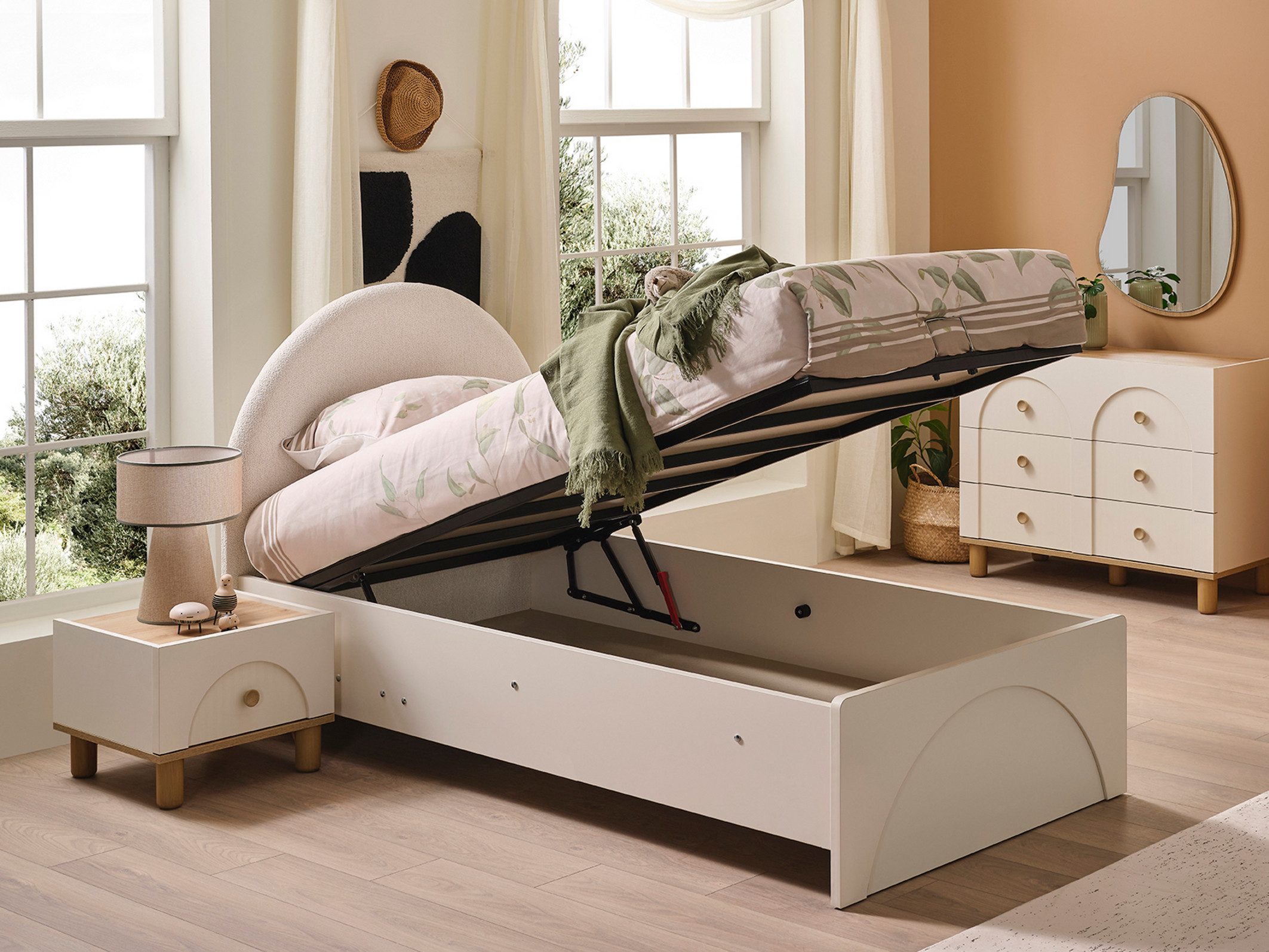 Möbel-Zeit Stauraumbett LOUIS, 100x200 cm