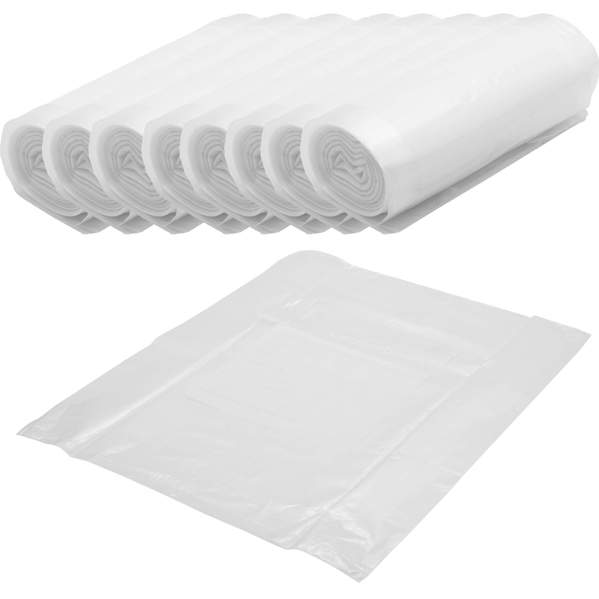 QuickPack Gefrierbeutel Gefrierbeutel Tiefkühlbeutel 6 Liter 6l, Allzweckbeutel, Gefriertüten, inkl. Clips