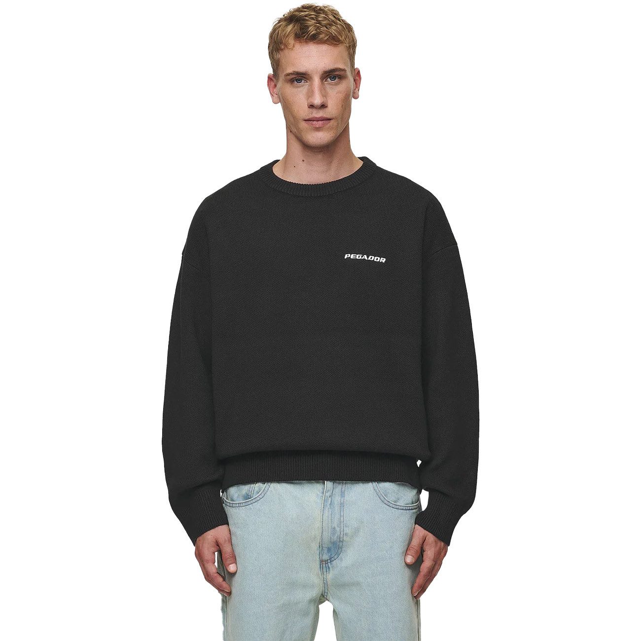 PEGADOR Sweatshirt Logo Oversized Knit Sweater Logo Oversized Knit Sweater