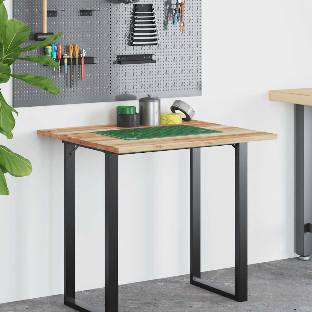 vidaXL Schreibtischplatte Schreibtischplatte Ölbeschichtung 100x60x2 cm Massivholz