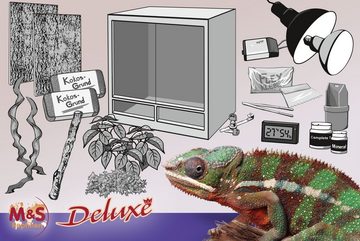 M&S Reptilien Terrarium Komplettset DELUXE: Für Chamäleons