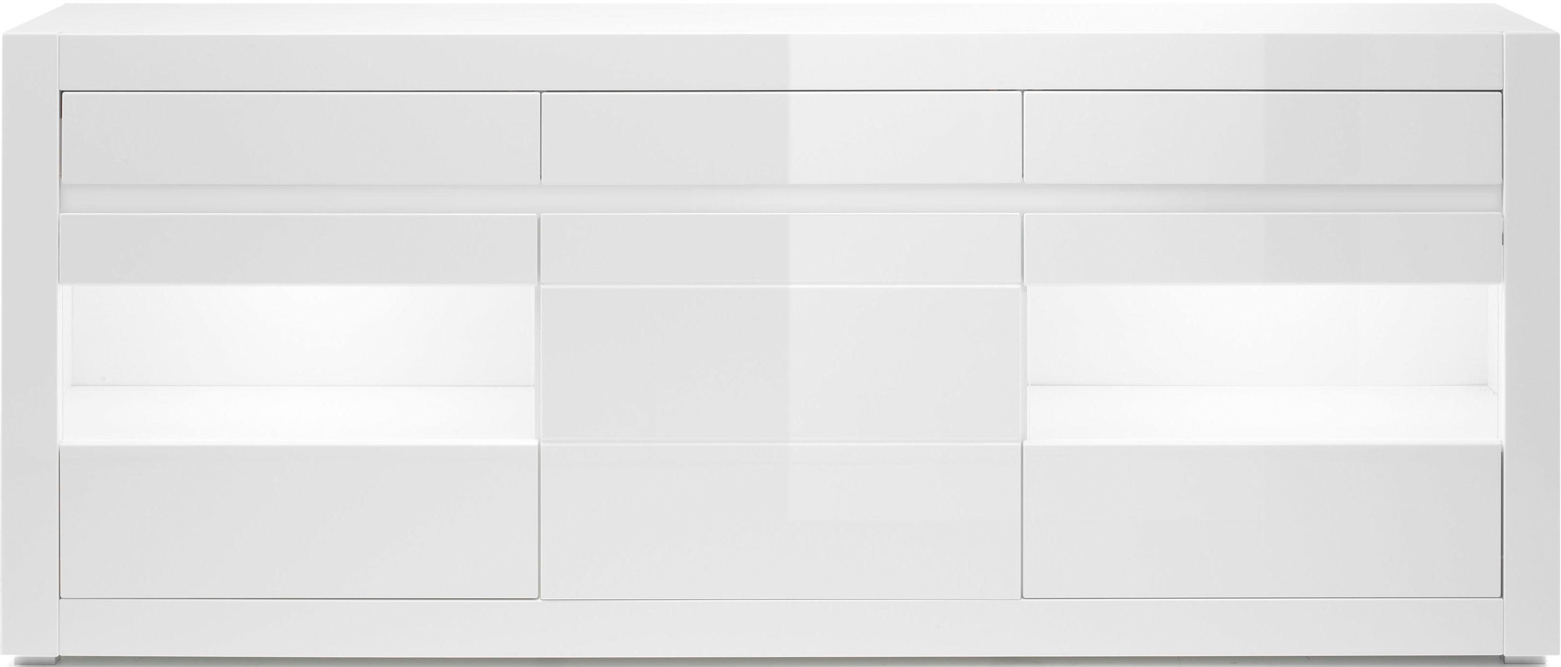 INOSIGN Sideboard "Carat", Breite 217 cm, wird mit zwei Leisten angeliefert günstig online kaufen