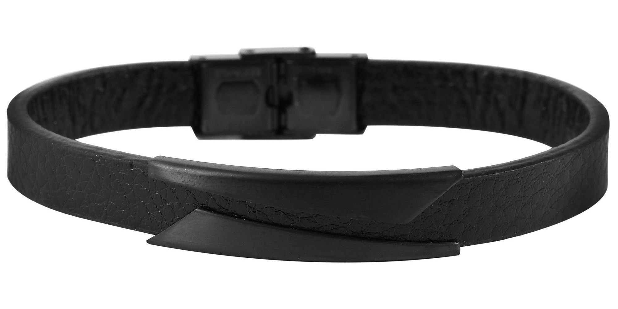 Adelia´s Armreif Armband – Armreif aus Leder 21,5 cm, Ideal als Geschenk zum Valentinstag