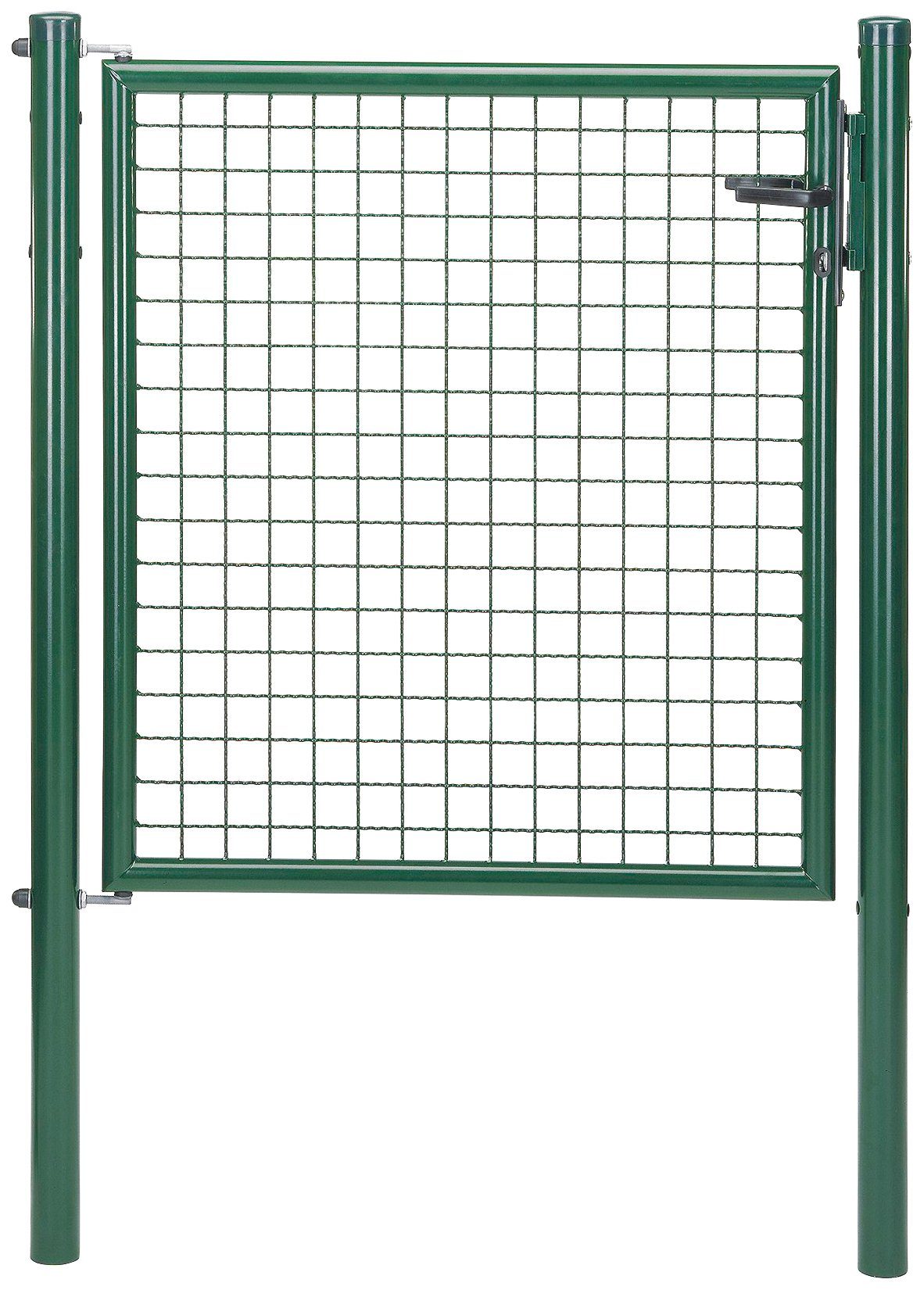 Alberts Zauneinzeltür Wellengitter-Einzeltor mit Zubehör, Höhe: 100 cm, Breite: 106 cm, grün