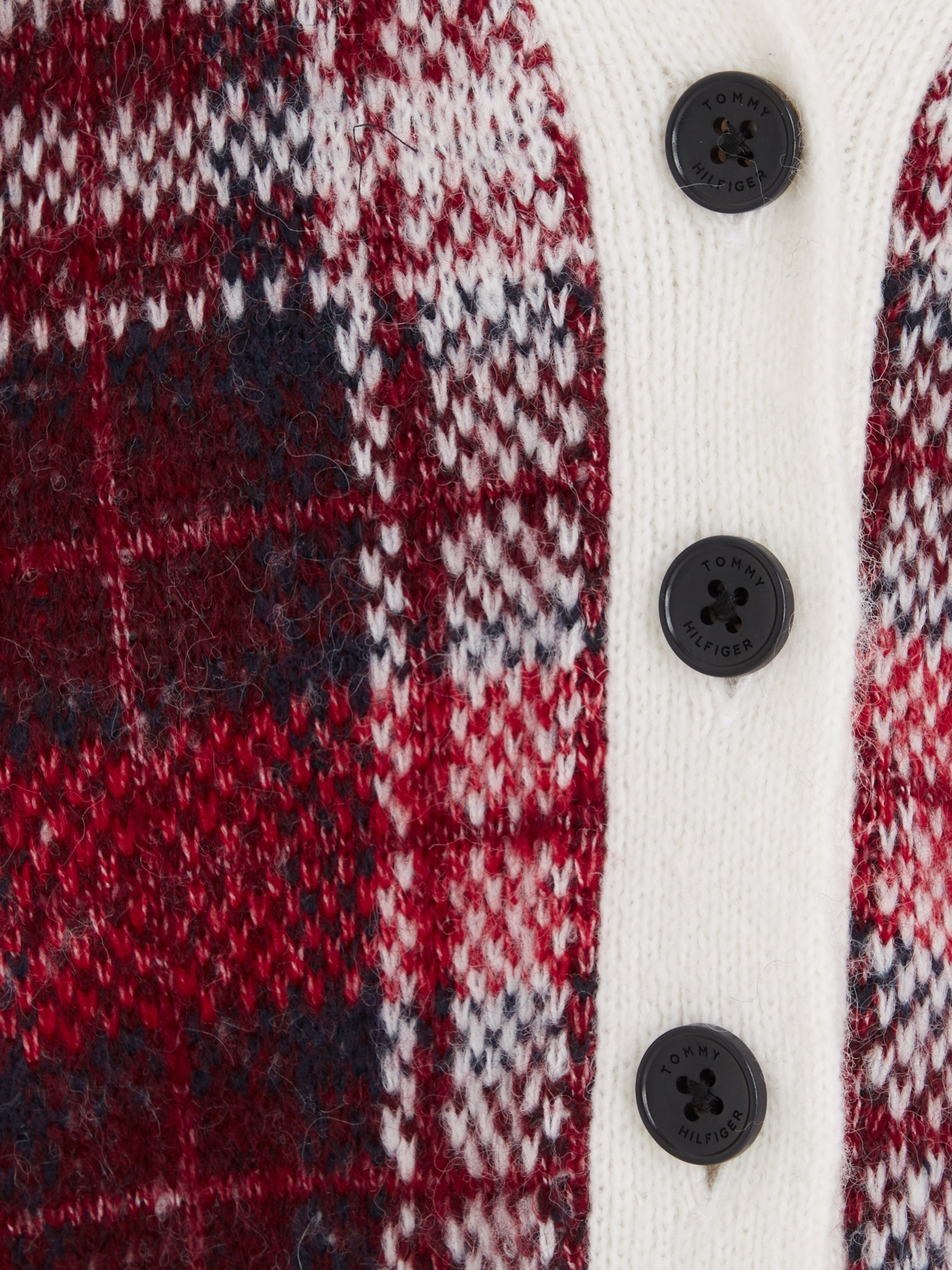 Tommy Hilfiger Strickjacke TOMMY TARTAN CARDIGAN