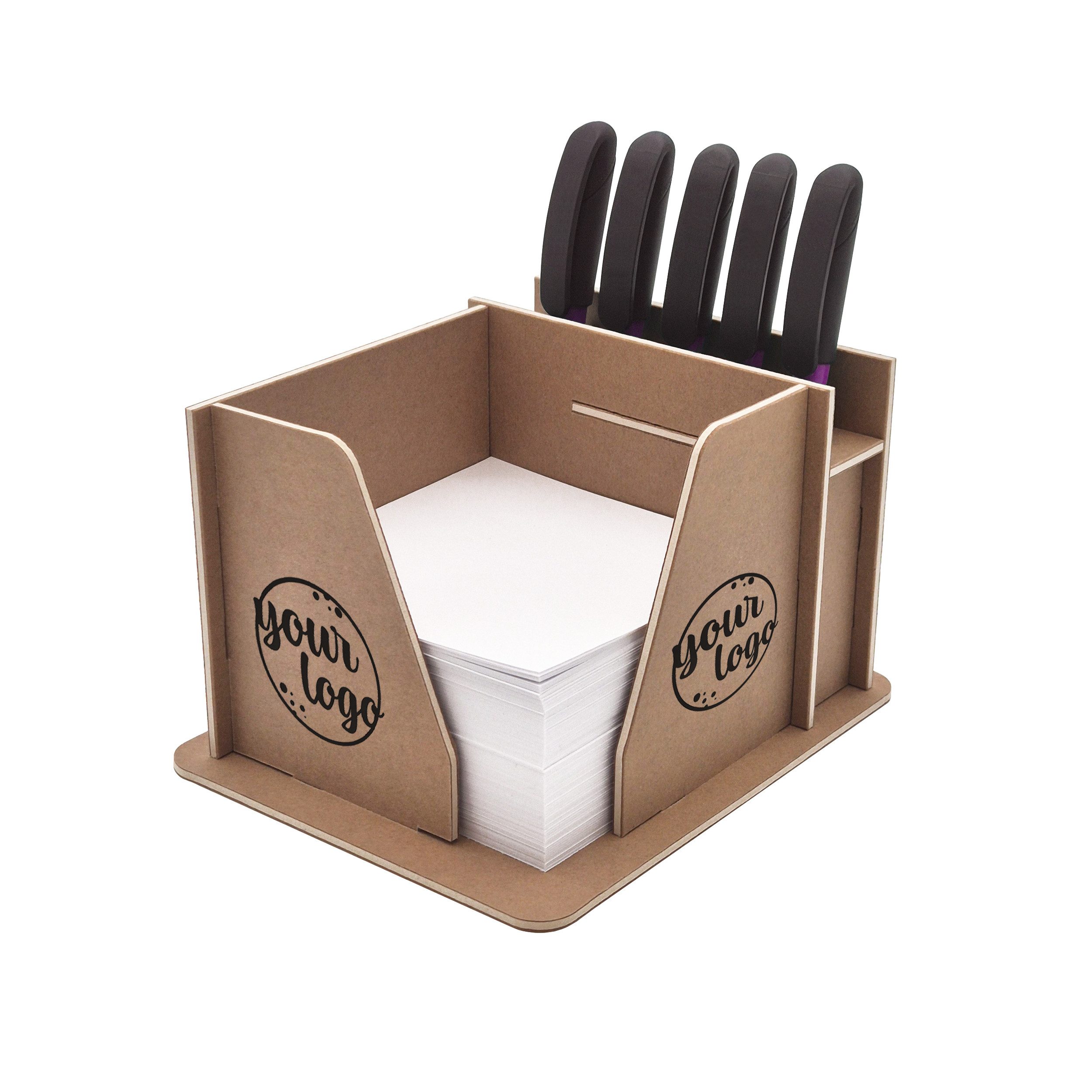 HR Direktverkauf GmbH Organizer Schreibtisch Organizer mit Zettelbox und Stiftehalter - 2 Varianten, mit praktischem Stifthalter