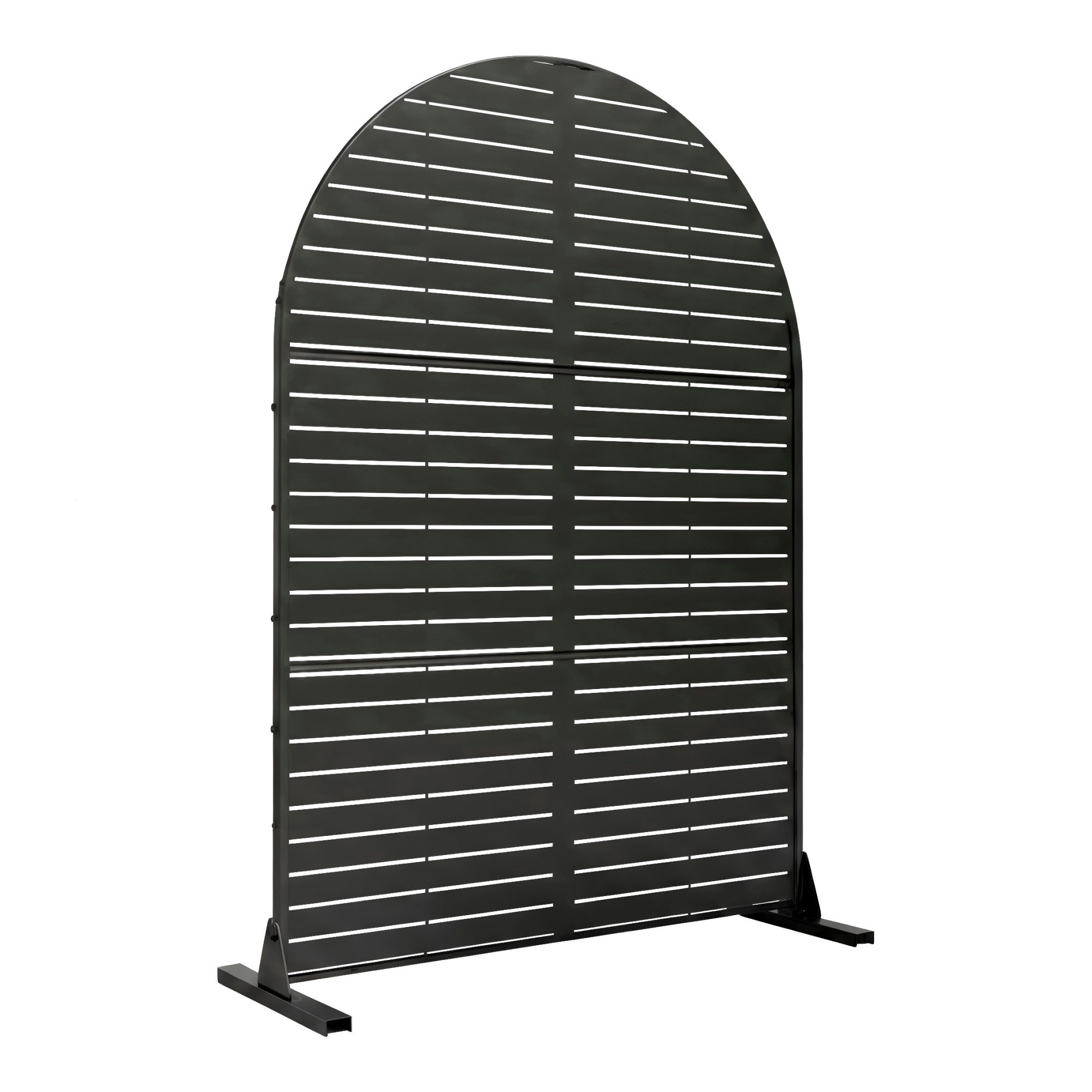 casa.pro Stellwand, »Nodepp« Rundbogenform 180 x 90 cm indoor outdoor Stahl Schwarz